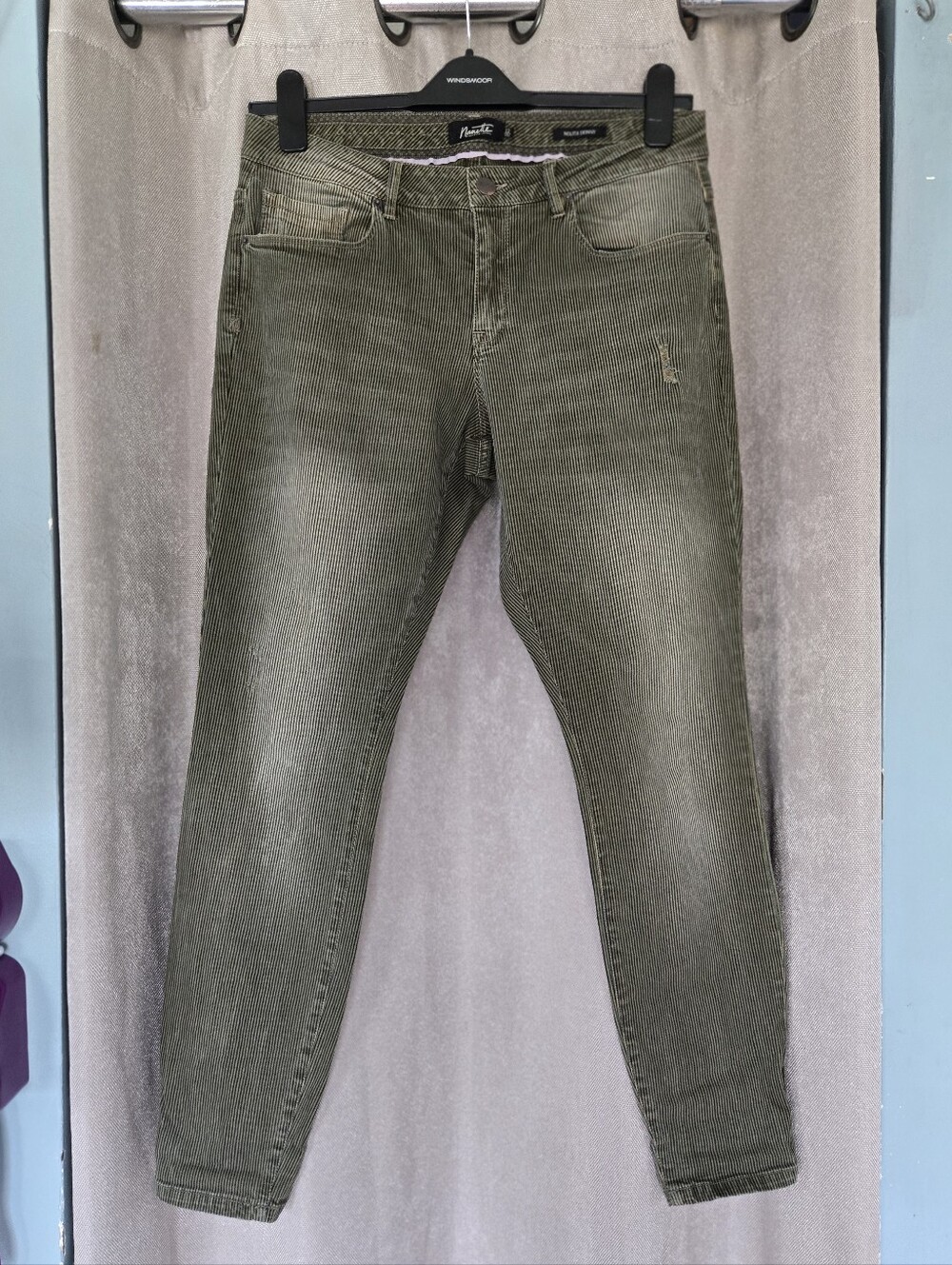⭐️Nanette Lapore Olive Striped Skinny Women's Jeans⭐️
